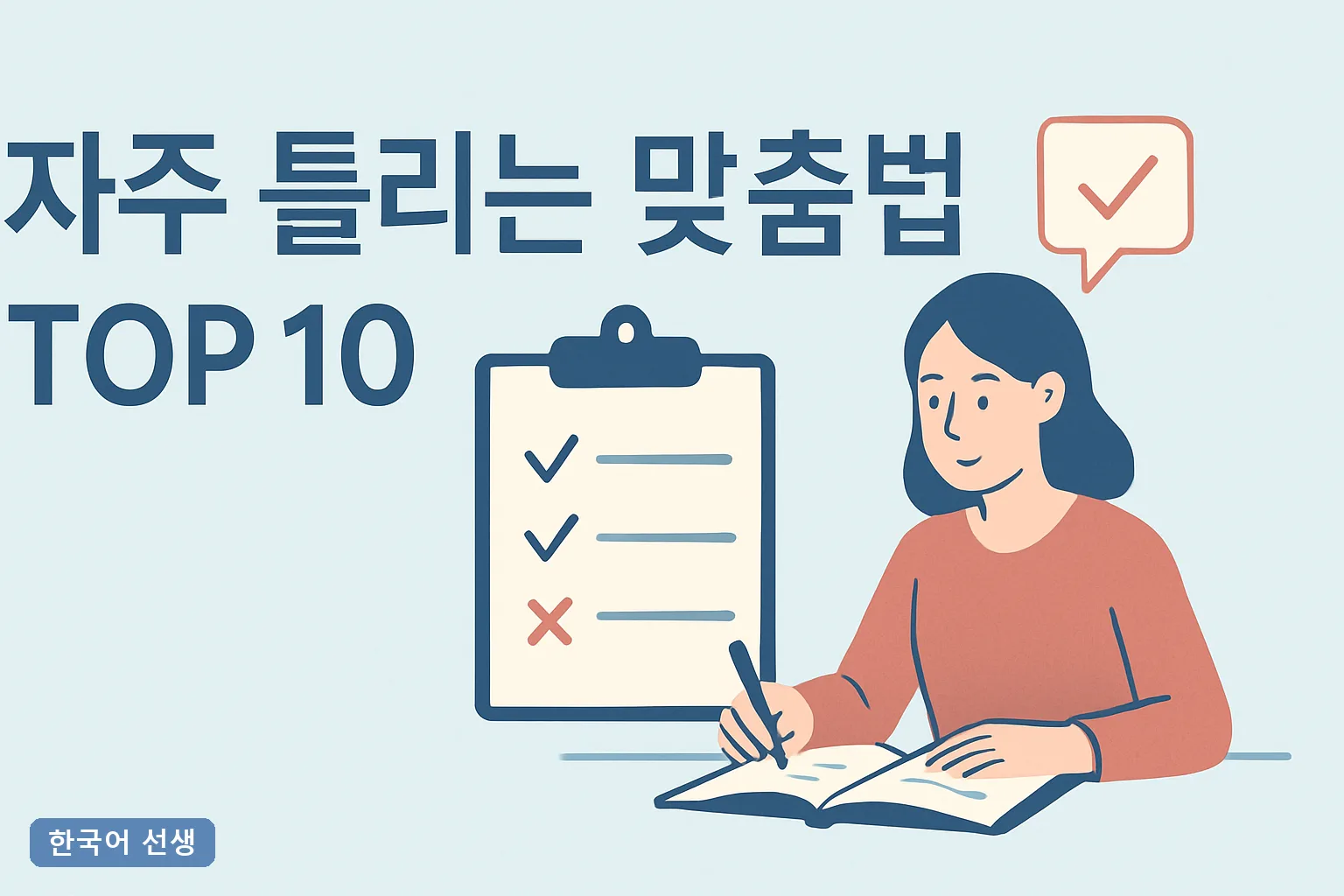 자주 틀리는 맞춤법 TOP 10 2026년 최신 3초 판별 공식과 실전 오답 예문 총정리