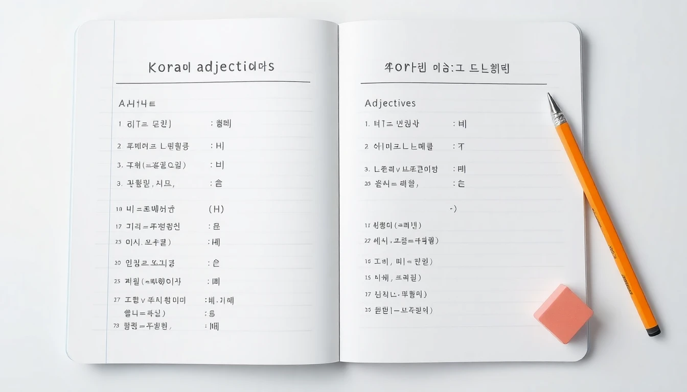 한국어 관형사와 형용사 구분법과 문법 오류 예방