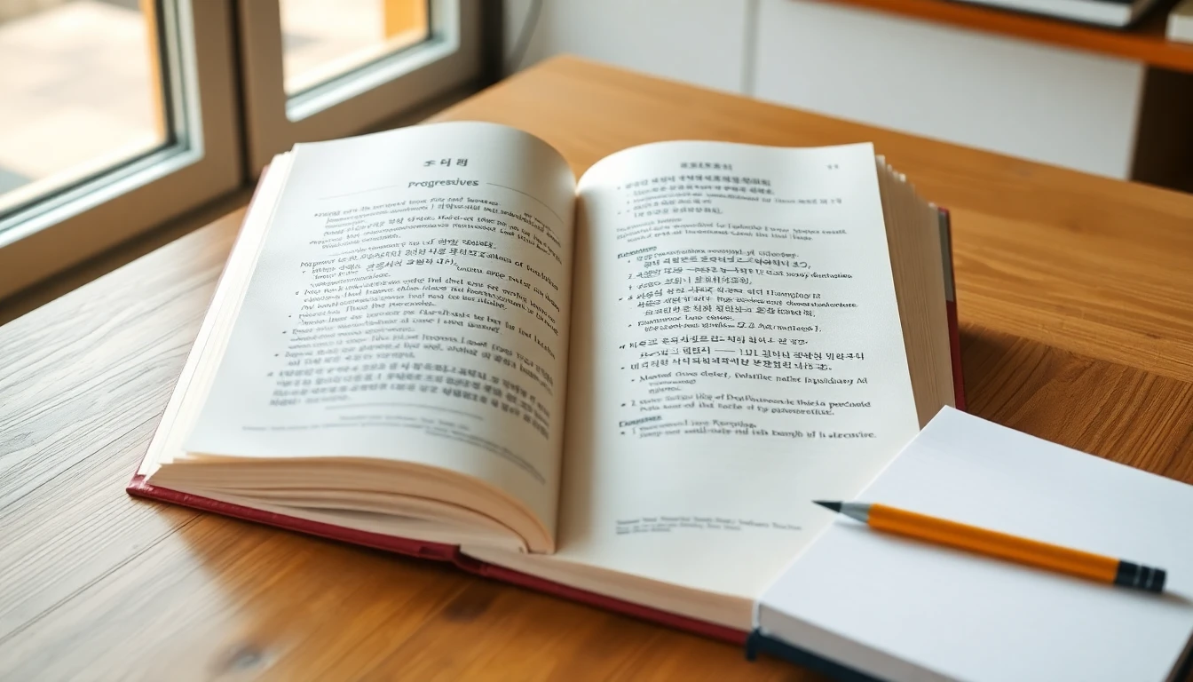 한국어 진행형 만드는 법: -고 있다·-는 중이다 차이