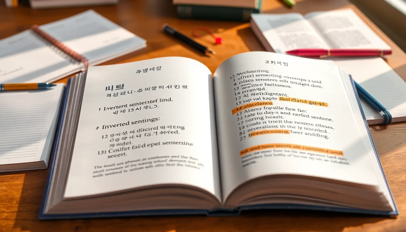 한국어 도치법과 강조 표현 완벽 정리