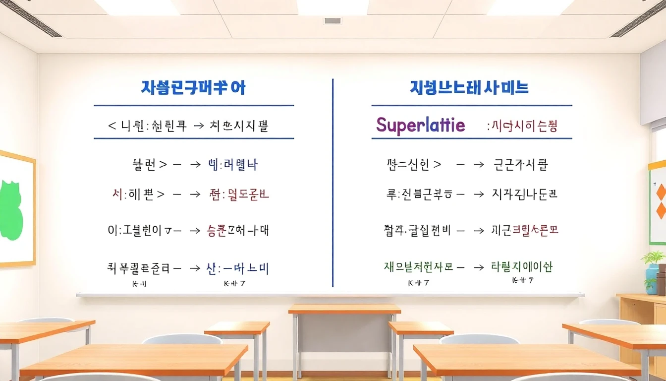 한국어 비교급 최상급 표현 완벽 정리