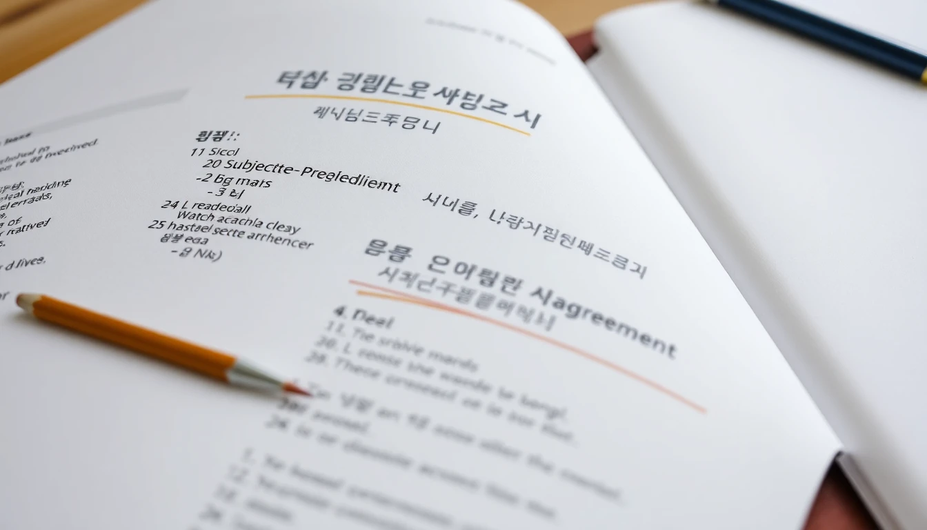 한국어 주술 호응 원칙 완벽 정리법