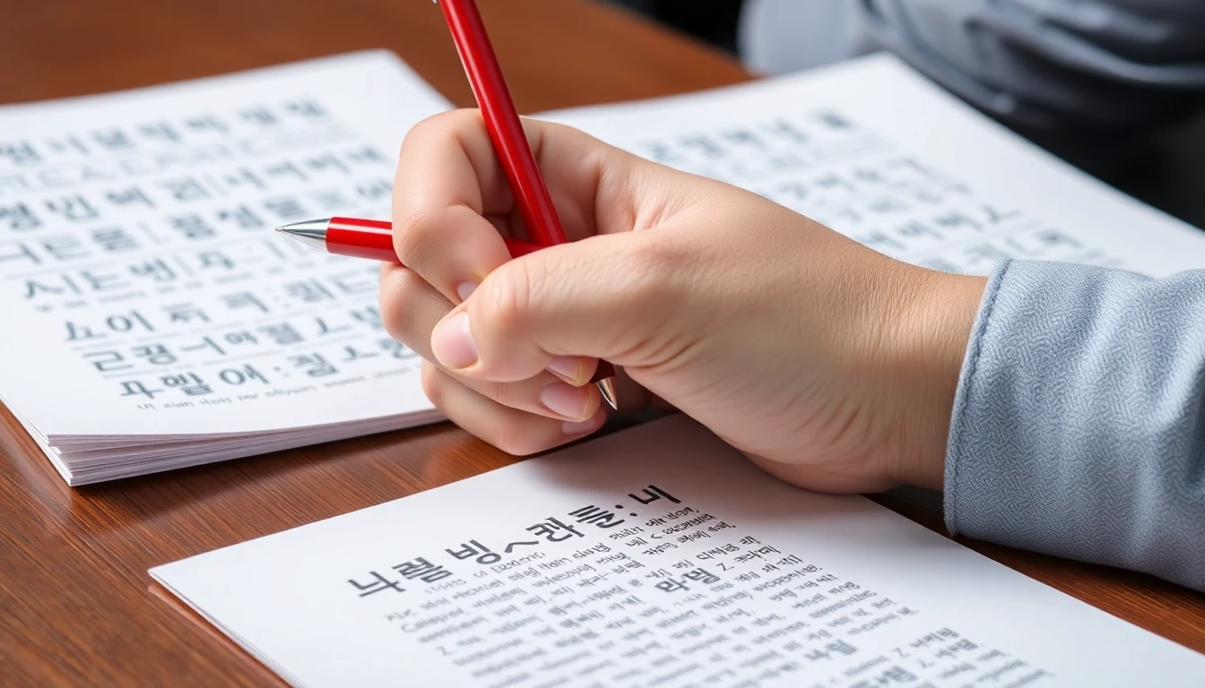 한국어 문법 교정 기호 완벽 이해하기