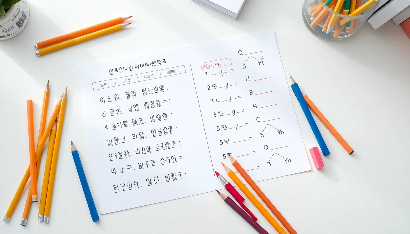 한국어 문법 실력 진단하는 검사지 완벽 가이드