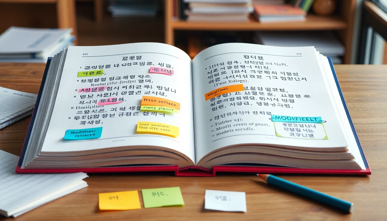 한국어 문법 문장 성분 수식어와 피수식어 관계 정리