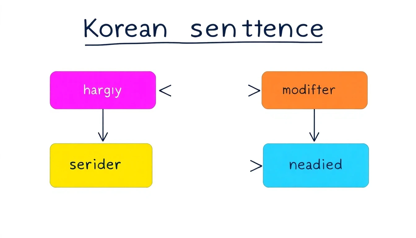 한국어 문법 문장 성분 수식어와 피수식어 관계 정리