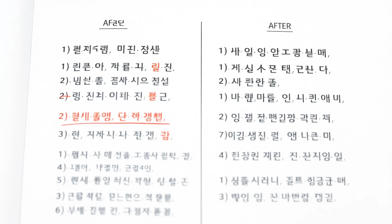 한국어 문법 문장 수정 순서와 우선순위 기준법 2026