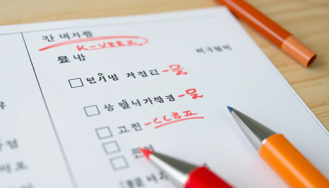 한국어 문법 문제 채점 기준과 부분점 배점법