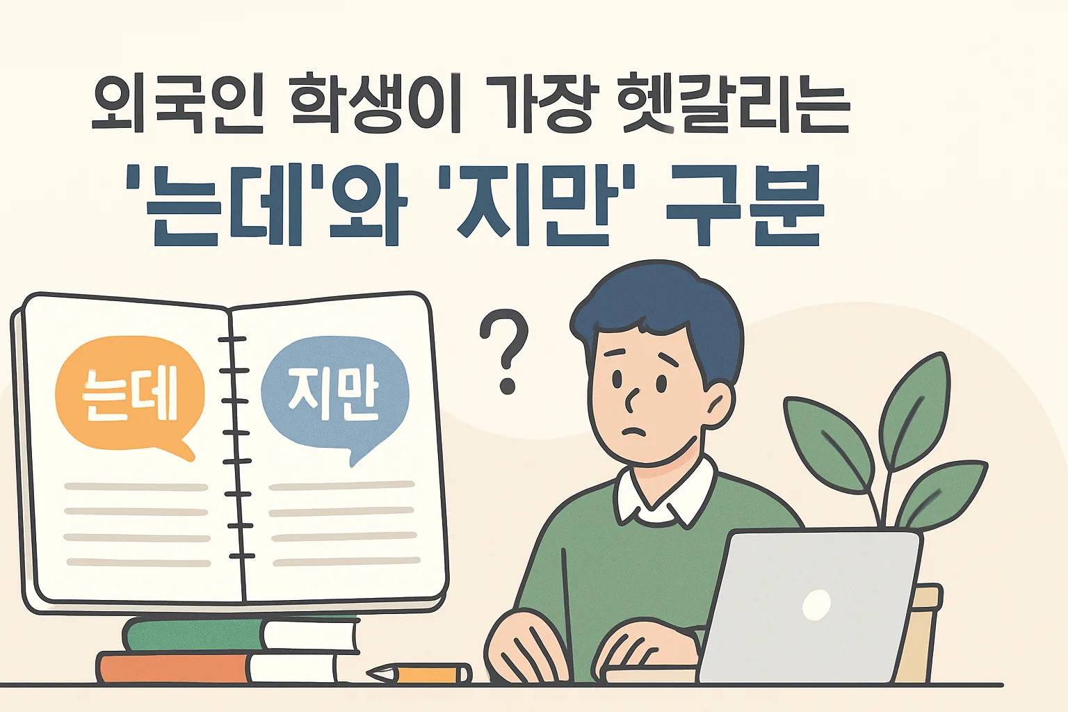 외국인 학생이 가장 헷갈리는 '는데'와 '지만' 구분