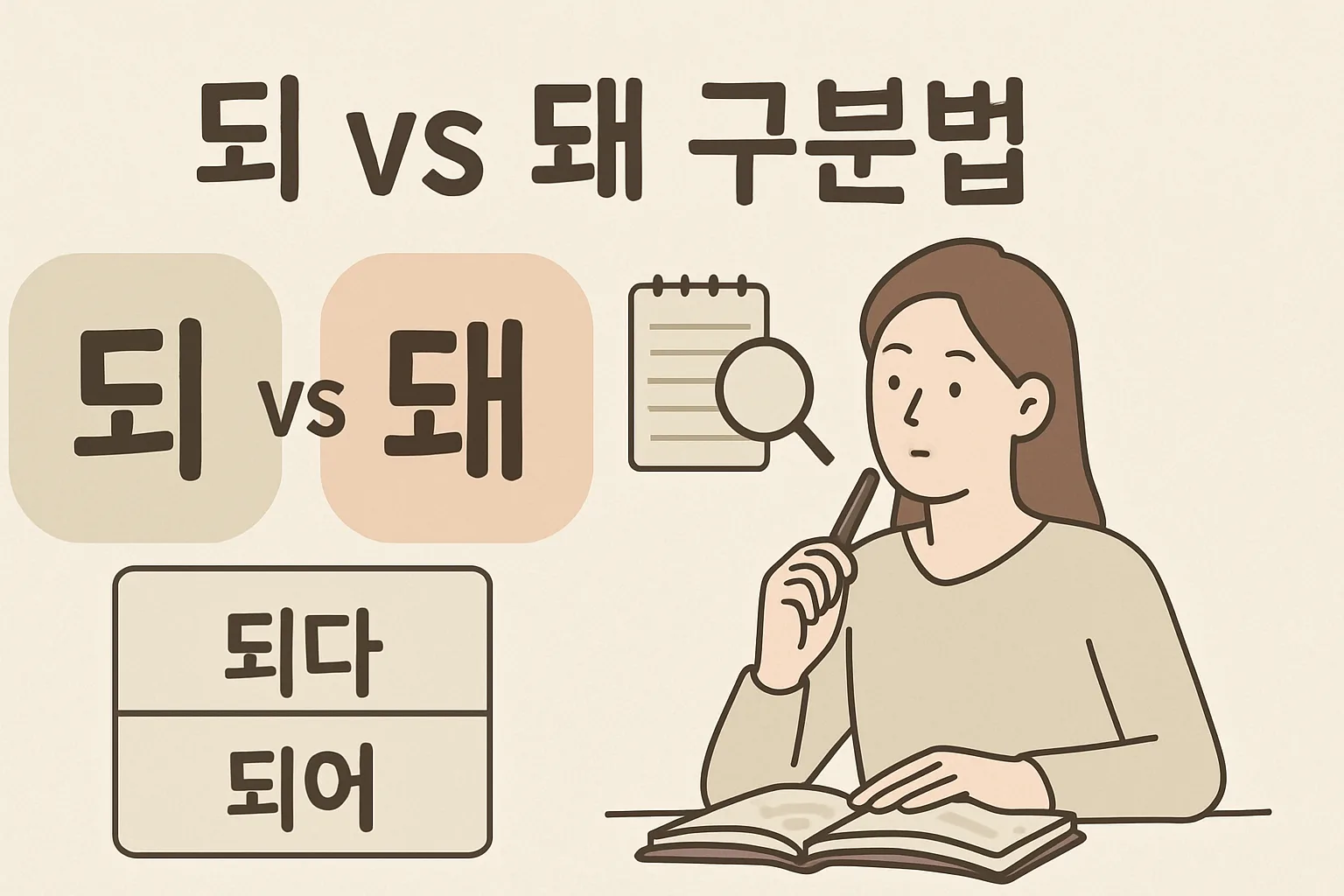 되·돼 이것만 알면 끝! '되'를 '해'로 바꿔보세요 (단 하나의 규칙)**