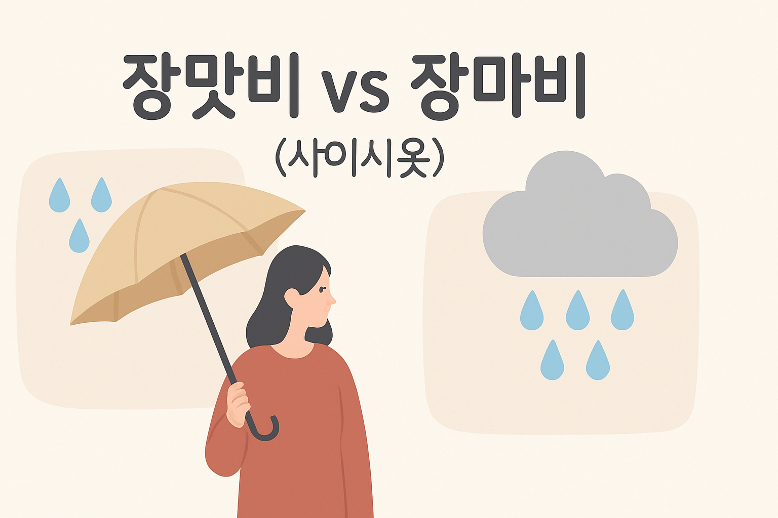 장맛비인데 왜 '장마비'라고 쓸까? 사이시옷 한 방에 끝내기**