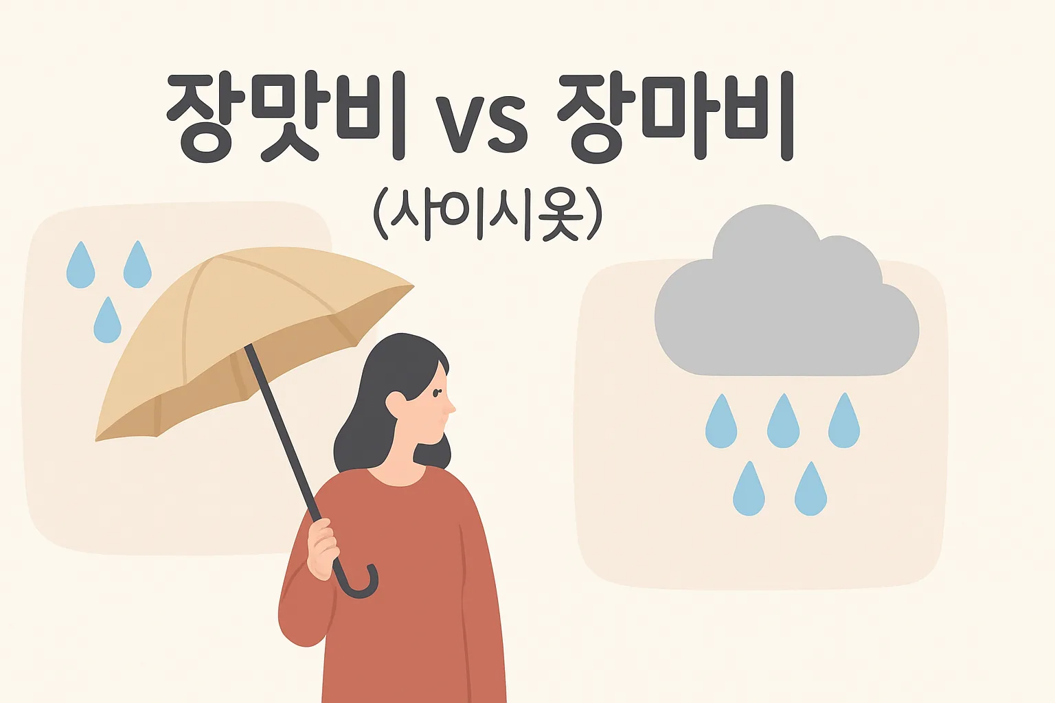 장맛비인데 왜 '장마비'라고 쓸까? 사이시옷 한 방에 끝내기**