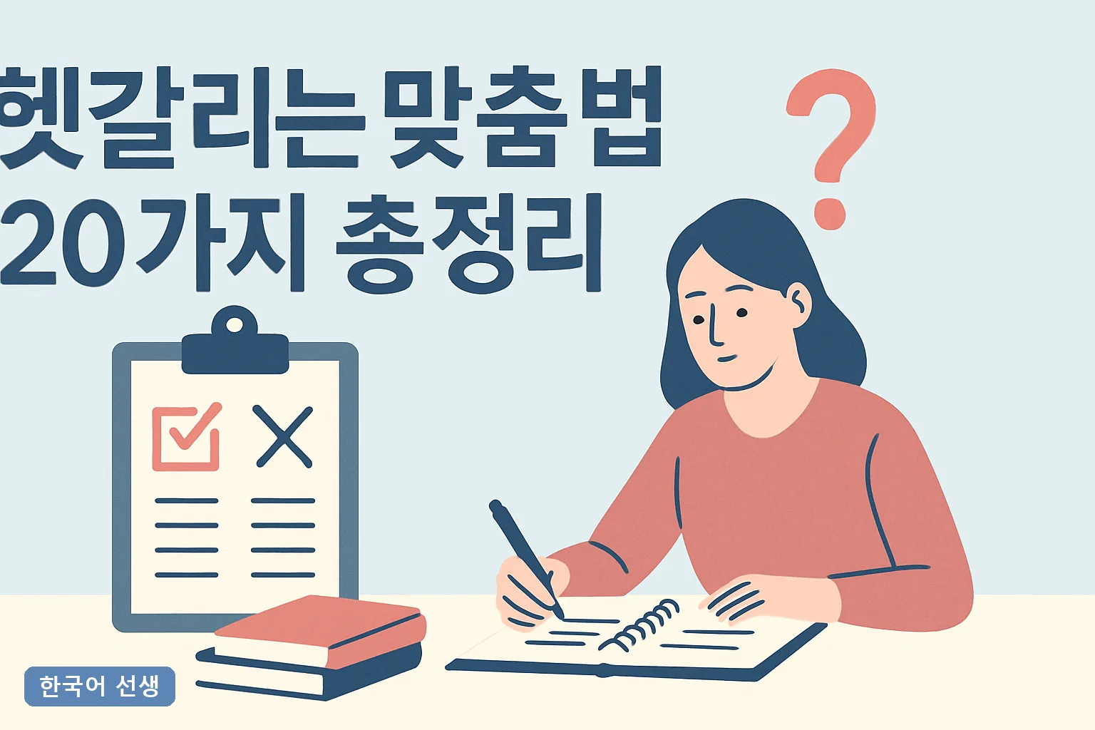 헷갈리는 맞춤법 20가지 총정리 2026년 최신: 되/돼·안/않 5초 판별 공식과 실전 예문 정리