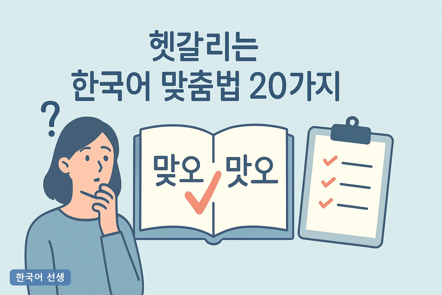 헷갈리는 한국어 맞춤법 20가지 2026 최신, 되/돼·안/않 3초 판별 공식과 실전 예문 총정리