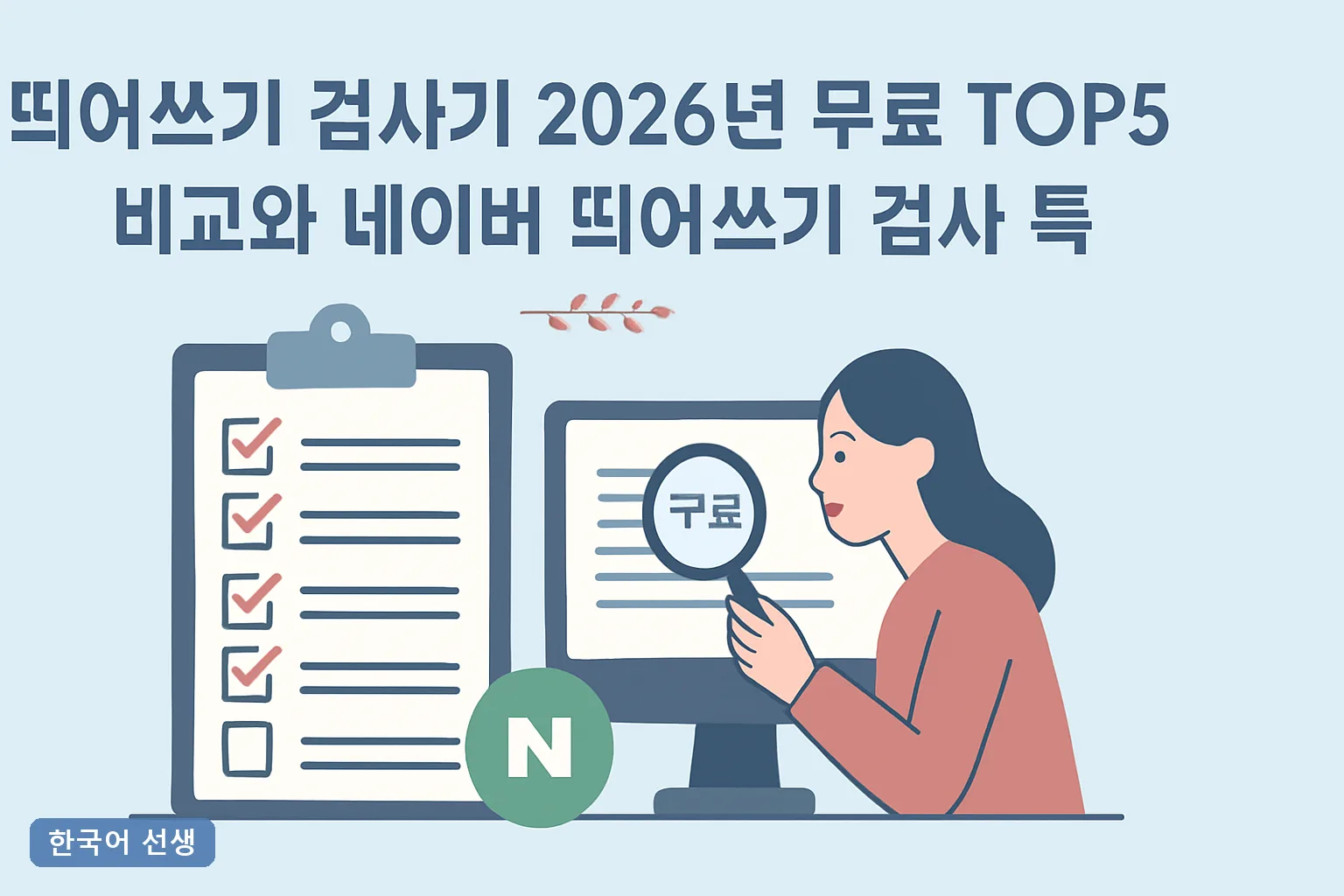 띄어쓰기 검사기 2026년 무료 TOP5 비교와 네이버 띄어쓰기 검사 특수문자 오탐 해결법 총정리