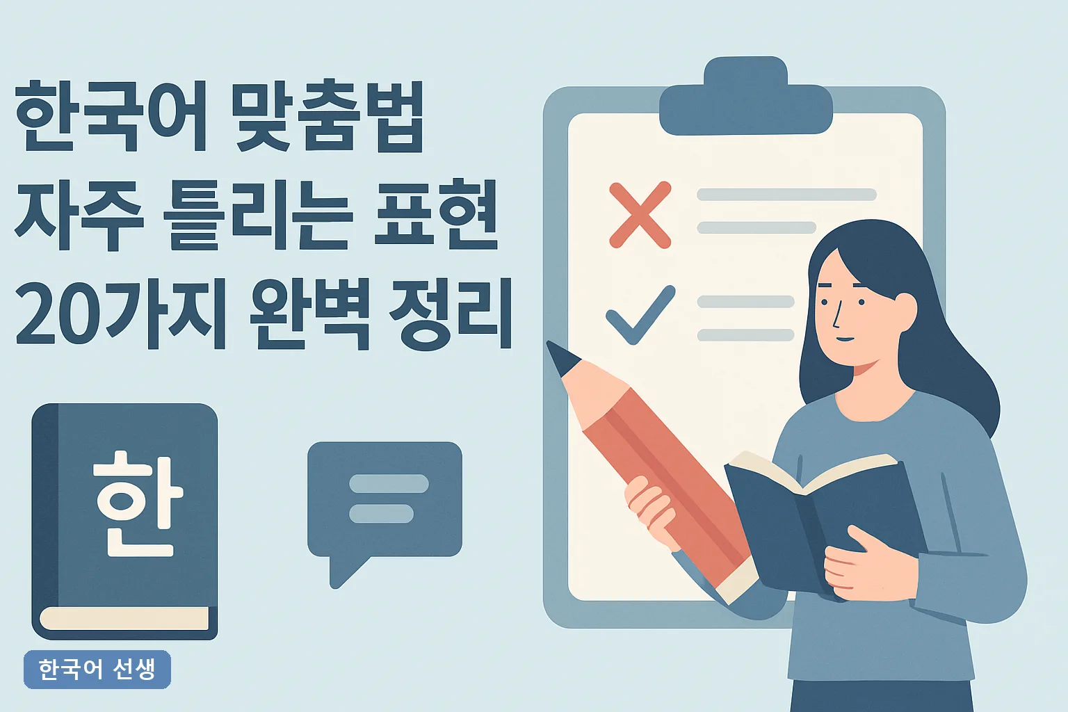 한국어 맞춤법 자주 틀리는 표현 20가지 완벽 정리 2026년 최신 5초 판별 공식과 실전 예문