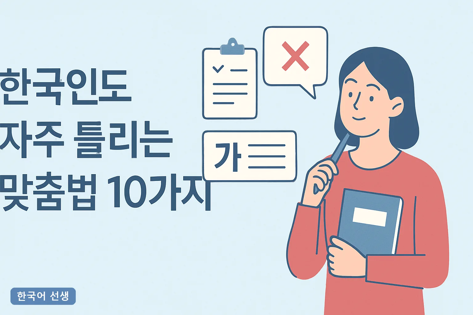 한국인도 자주 틀리는 맞춤법 10가지 2026년 최신, 3초 판별 공식과 실전 오답 예문 총정리