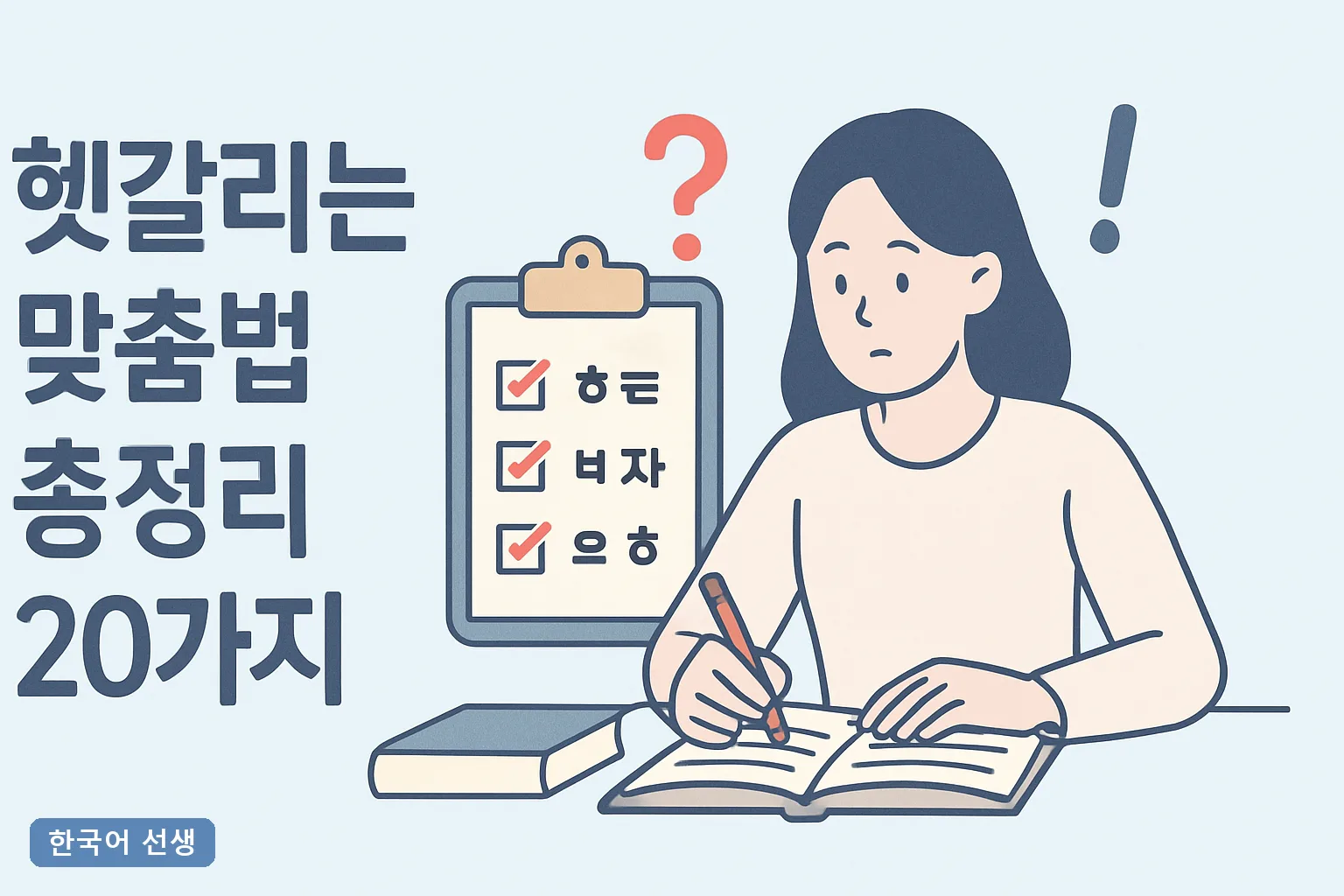 헷갈리는 맞춤법 총정리 20가지 2026 최신, 되/돼·안/않 3초 판별 공식과 실전 오답 예문