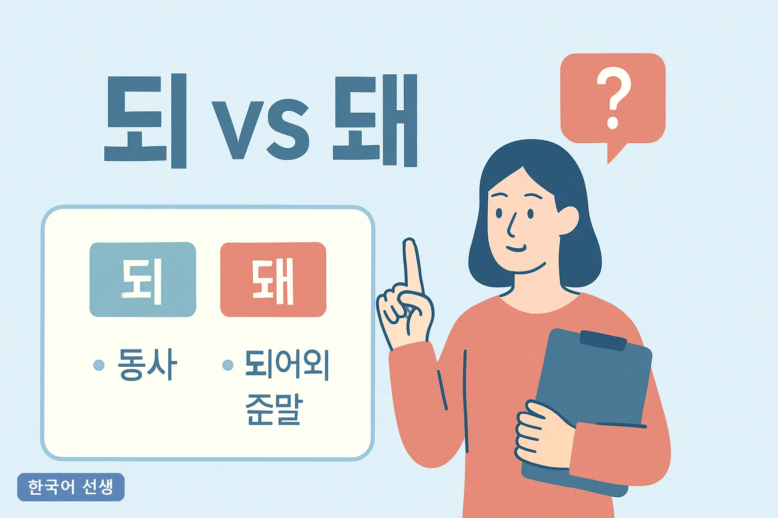 되 vs 돼 구분법 2026 최신, 하·해 대입 3초 공식과 자주 틀리는 예문 30개 총정리