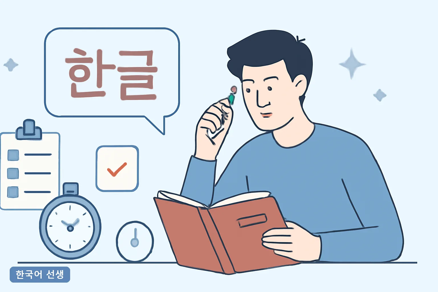 한국어 문법 공부 시간 단축 핵심 요점 정리법 2026, 하루 30분 4주 플랜과 A4 1장 정리 템플릿