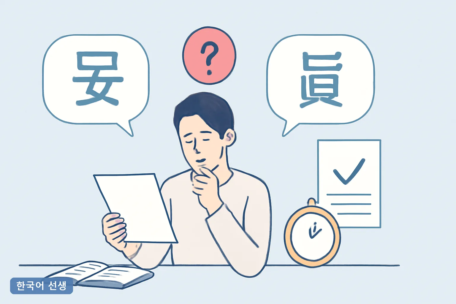 문안하다 무난하다 발음 비슷한데 뜻 다른 단어 구분법 2026 한자 한 글자로 끝내는 3초 판별법